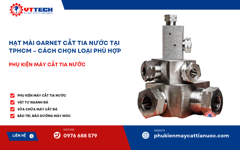 Vật tư hạt mài phục vụ gia công đá và kim loại.